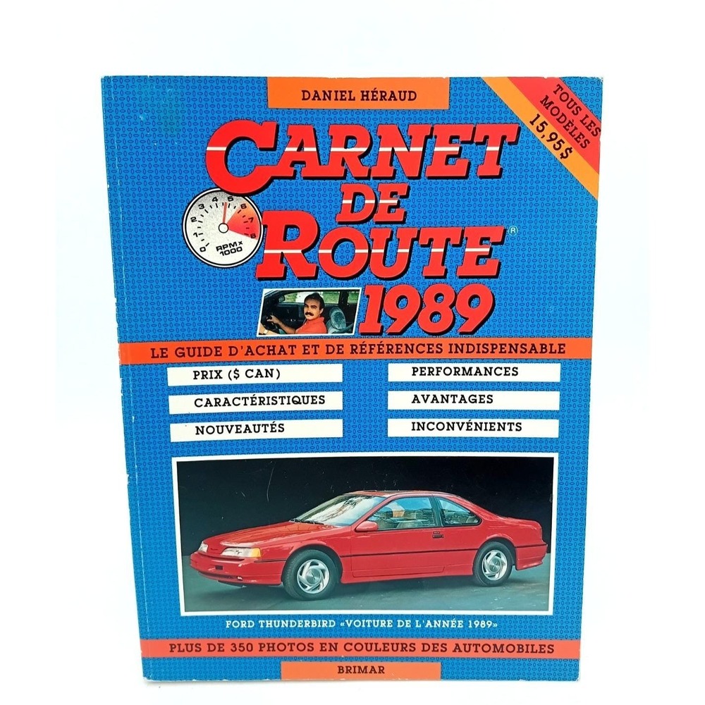 Carnet De Route 1989 Par Daniel Heraud - Guide automobile Brimar - Picture 1 of 7